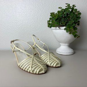 PRADA Pastel Yellow Low Heels